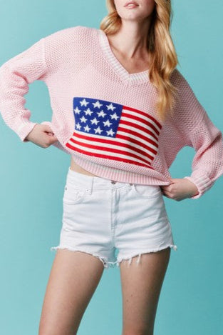 Pink American Sweater