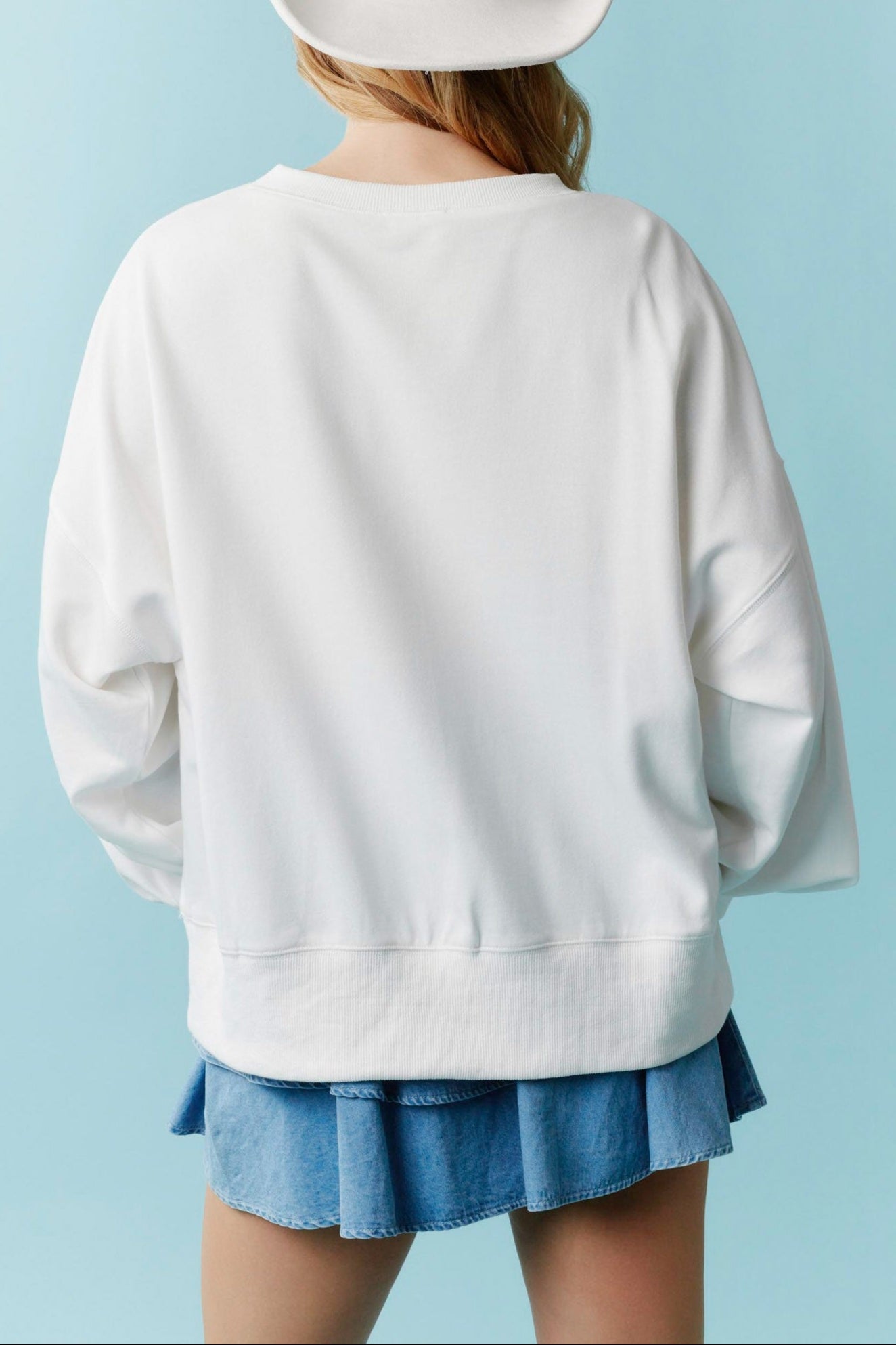 Bows + Stripes Crewneck