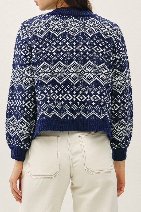 Midnight Snowfall Sweater