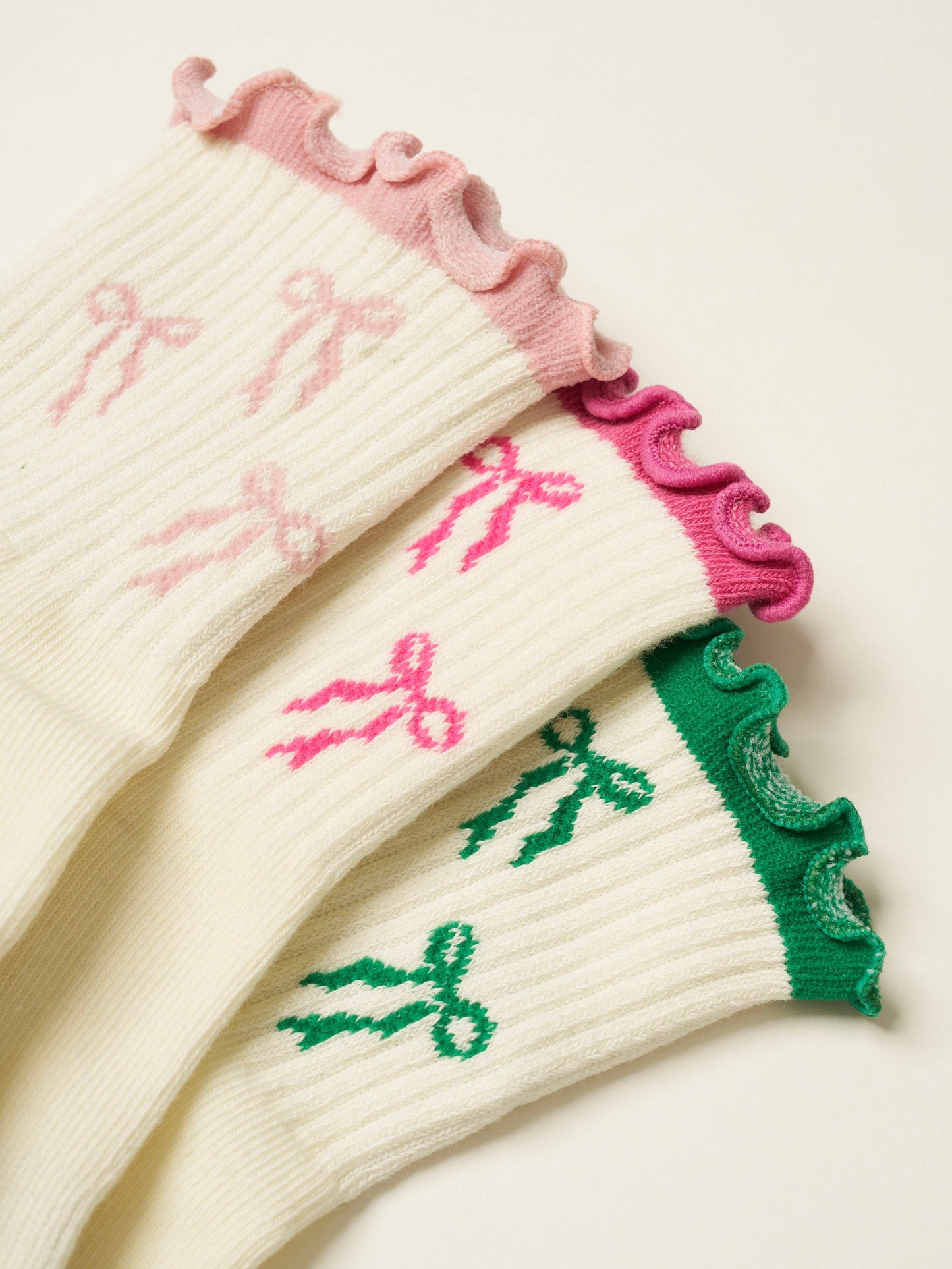 Bow Ruffle Pilates Socks