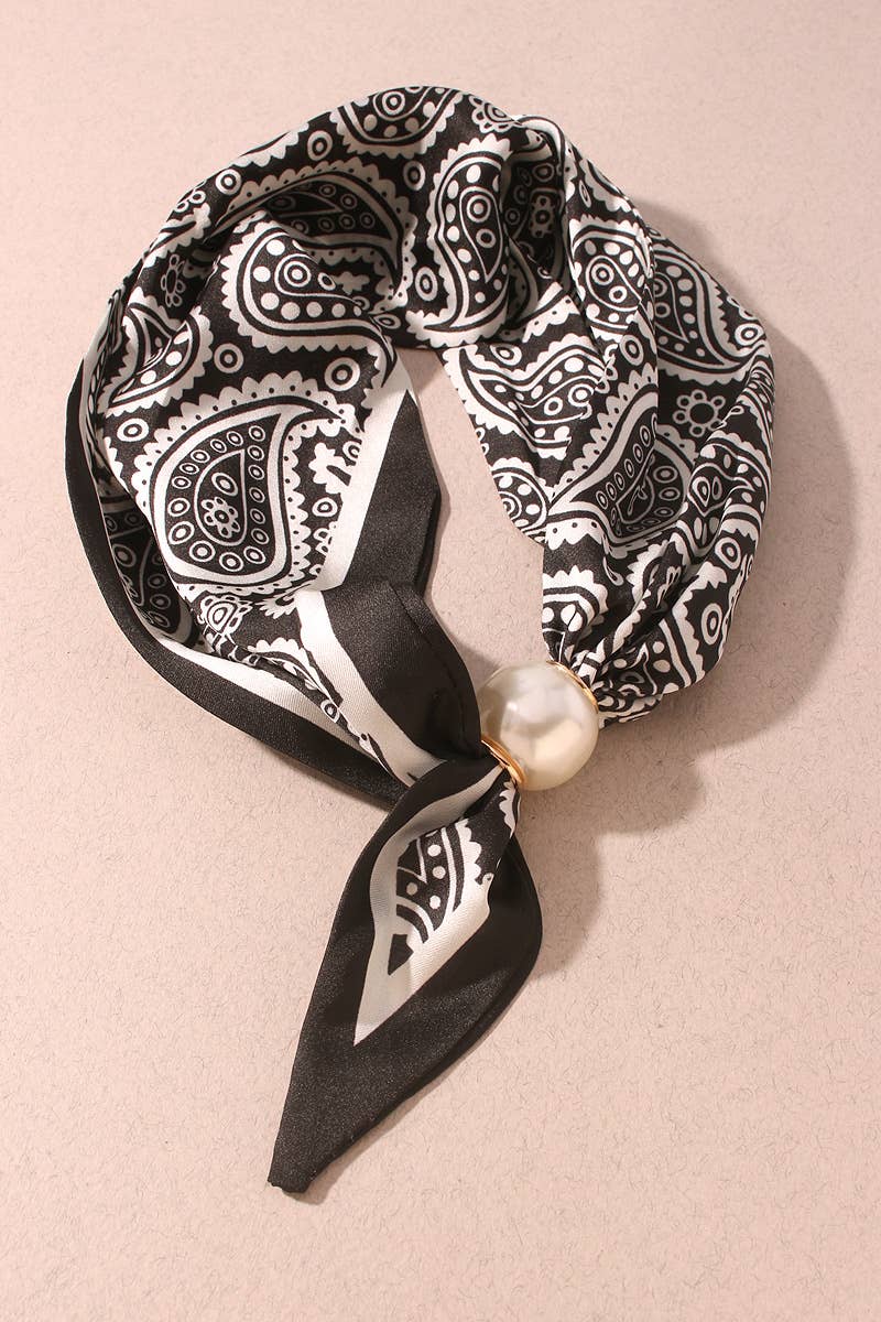 Antique Toggle Scarf - Black