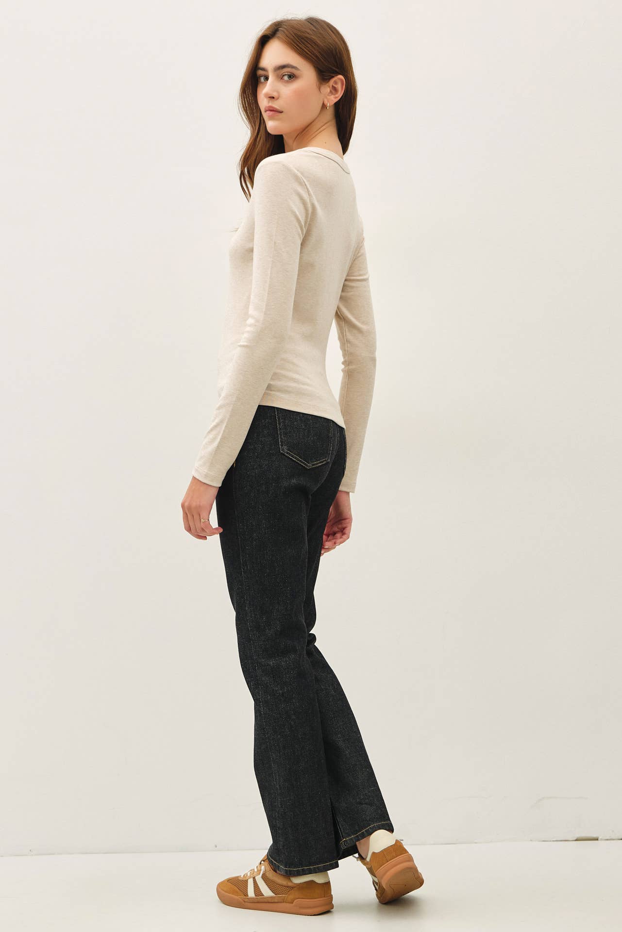 Scoop Neck Basic - Oatmeal