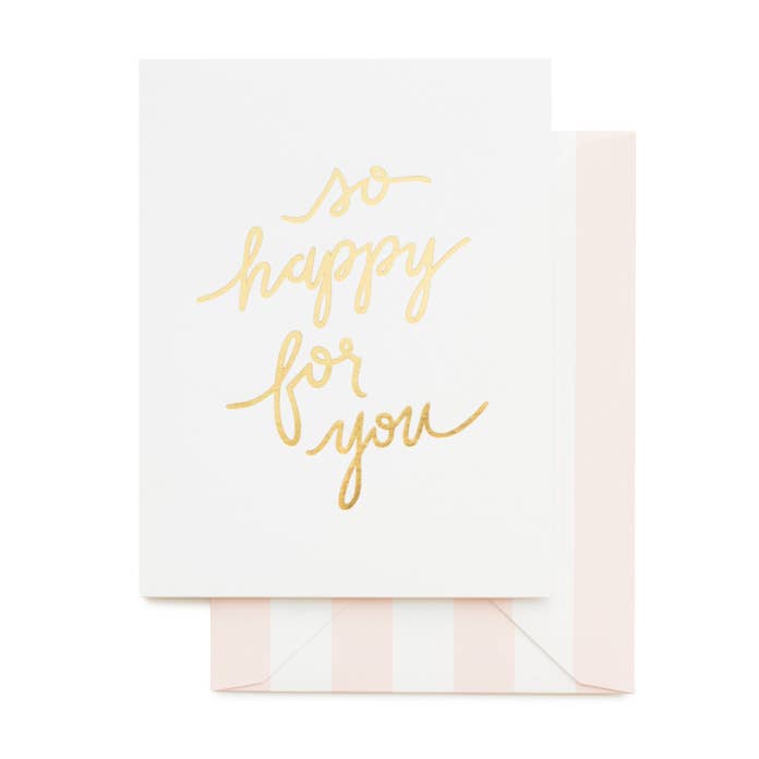 So Happy for You Card - Greeting Card
