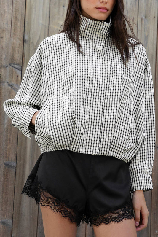 Margot Plaid Bomber Jacket