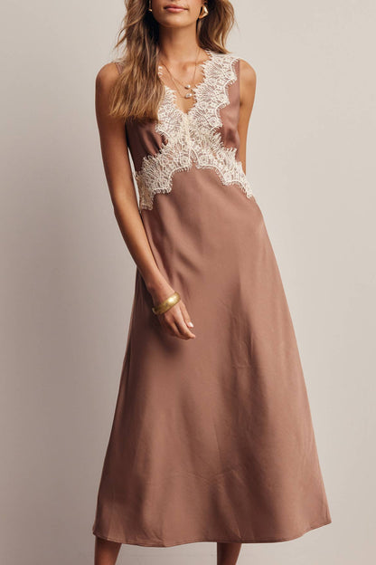 Luxe Lace Midi Dress