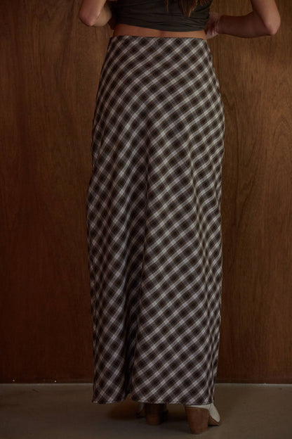 Eloise Checkered Maxi Skirt