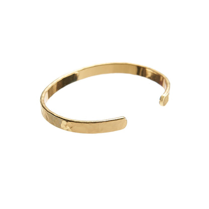Gold Hammered Bangle