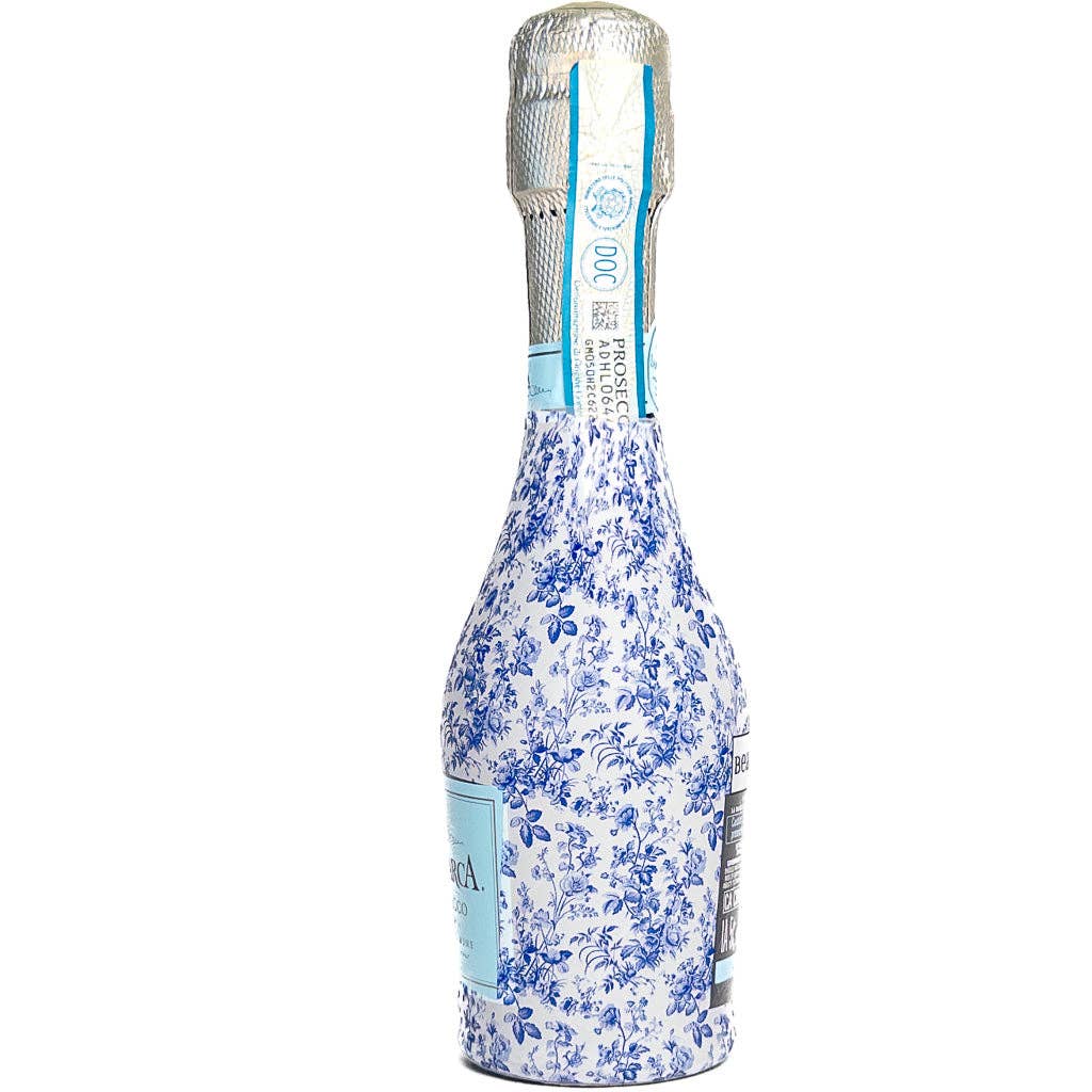 Beau Bottles Blue Floral - MINI Prosecco Collection - Six Pack
