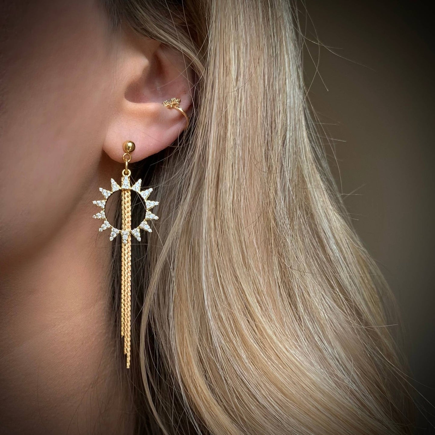 Sun Tassel Earrings