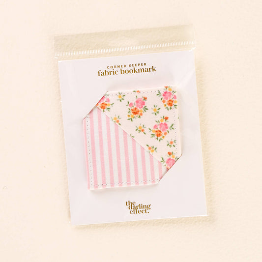 Floral Corner Keeper Fabric Bookmark