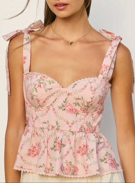 The Rosy Cottage Top