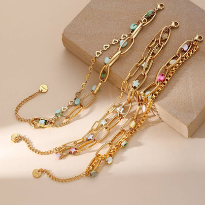 Layered Heart Bracelet