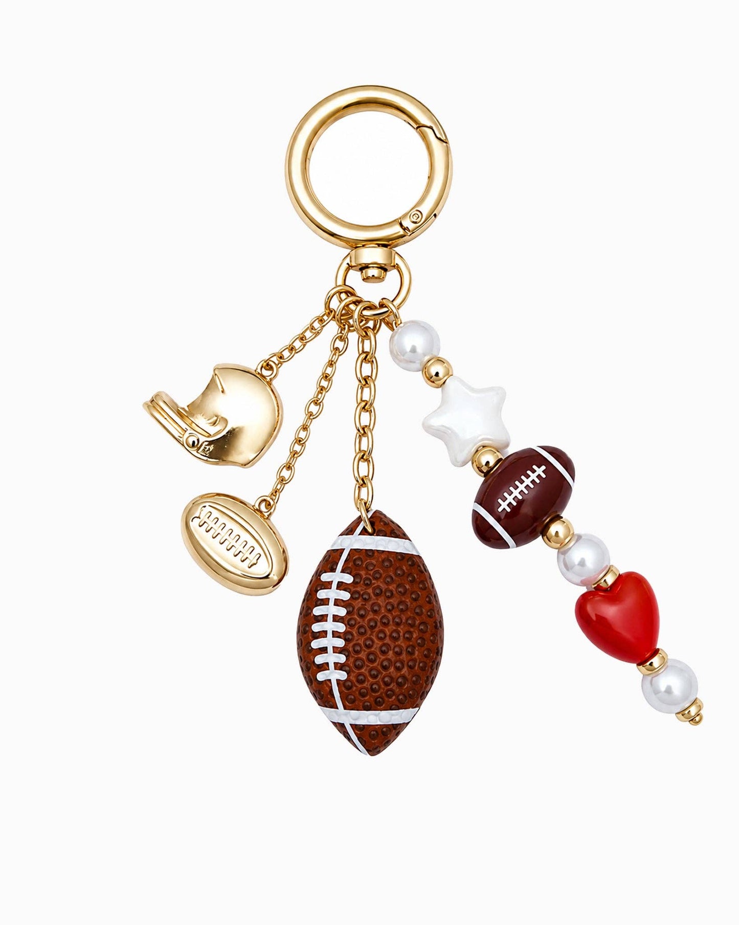 Gameday Football Bag Charm