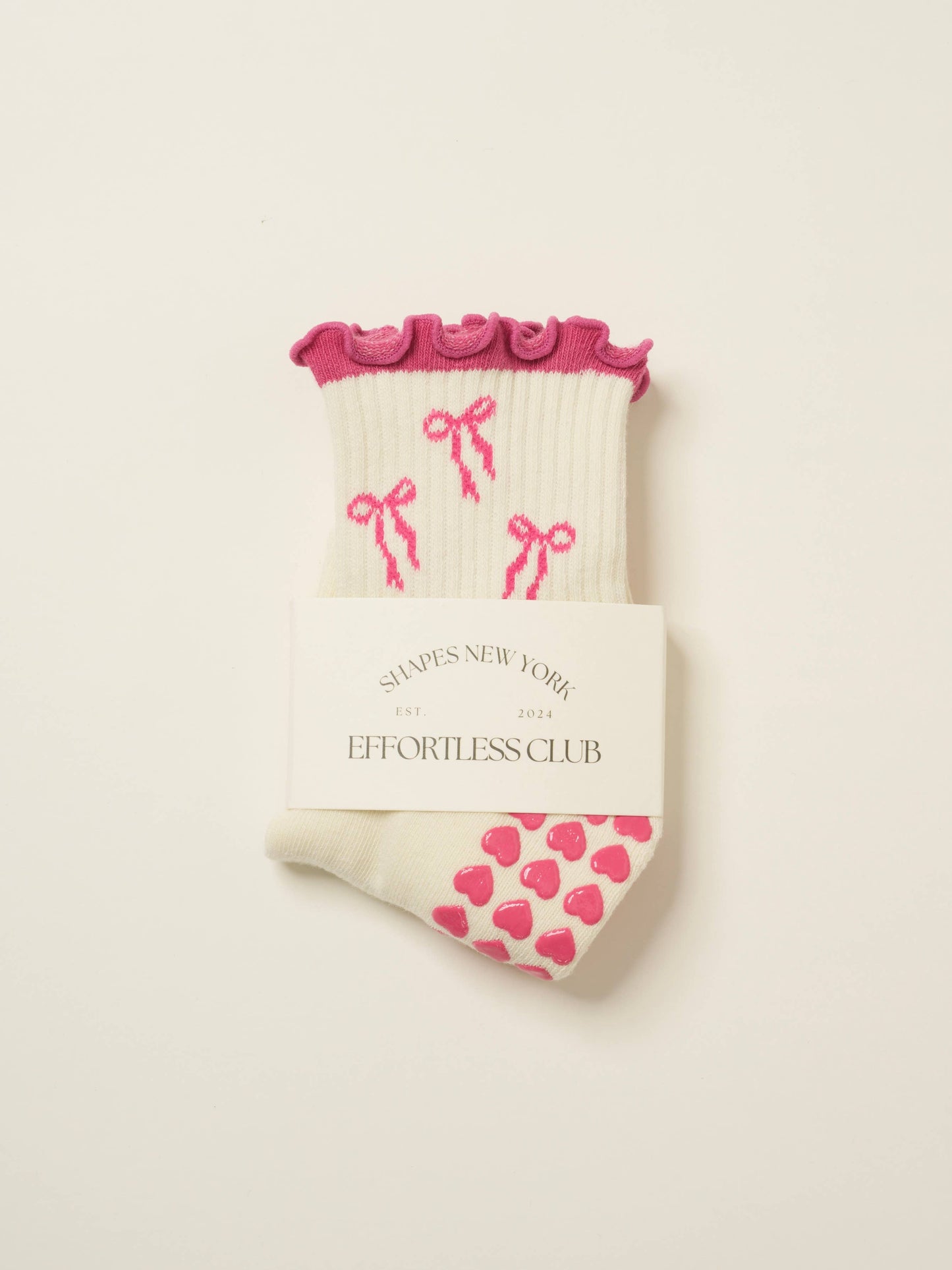 Bow Ruffle Pilates Socks