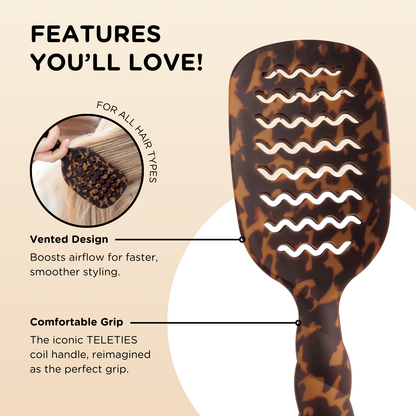 Vented Brush - Tortoise