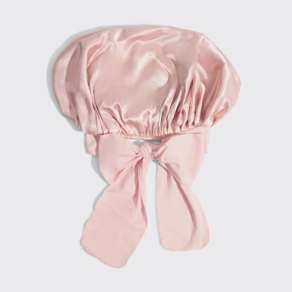 Adjustable Satin Bonnet - Blush