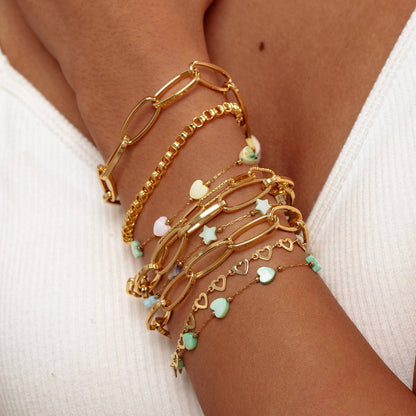 Layered Heart Bracelet