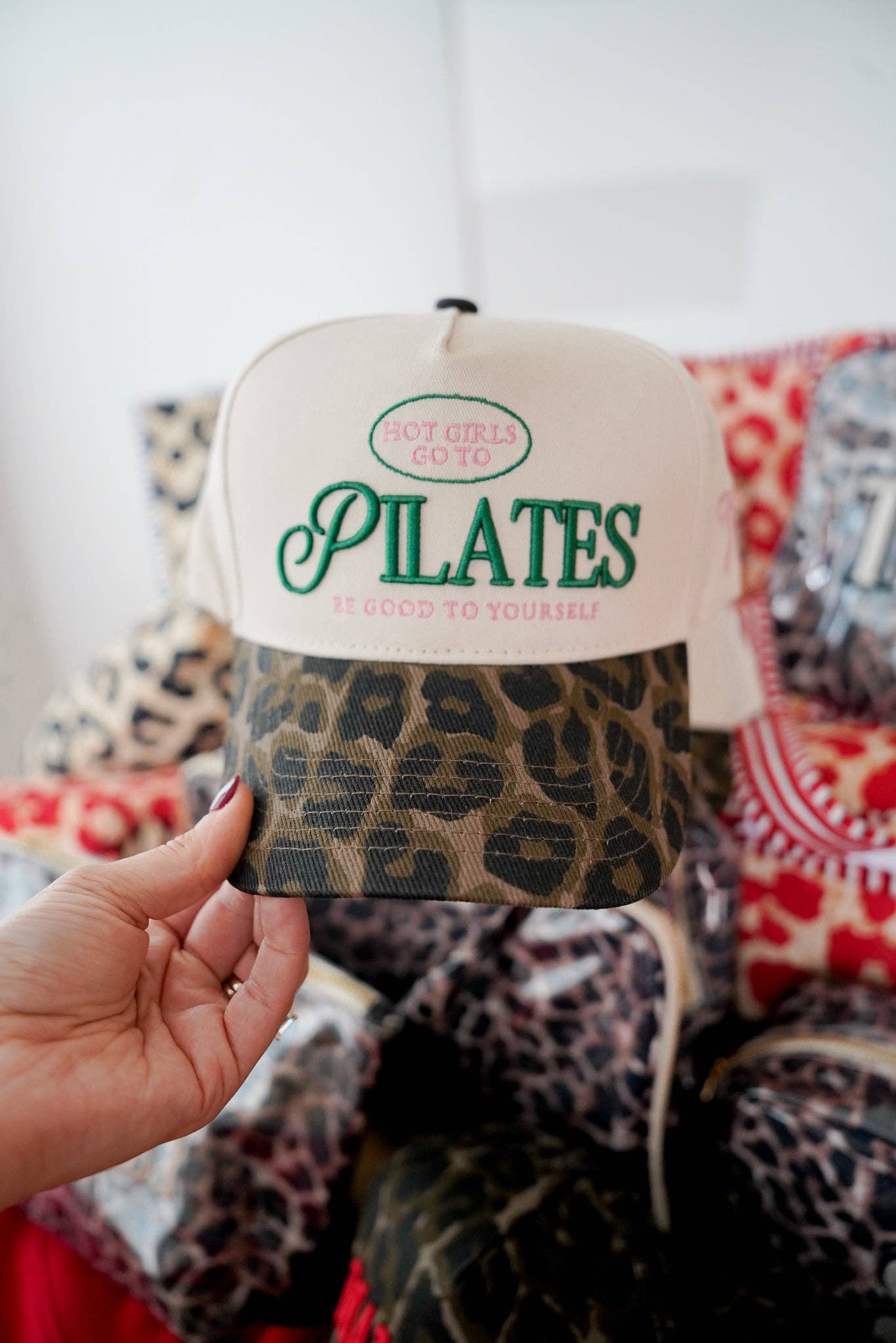 Hot Girls go to Pilates Trucker Hat