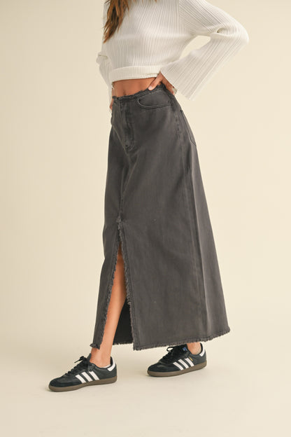 Frey Edge Maxi Skirt