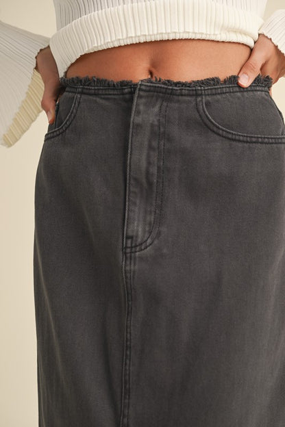 Frey Edge Maxi Skirt