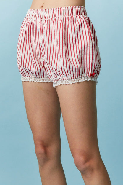 Sweetheart Striped Shorts