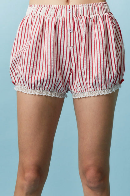 Sweetheart Striped Shorts