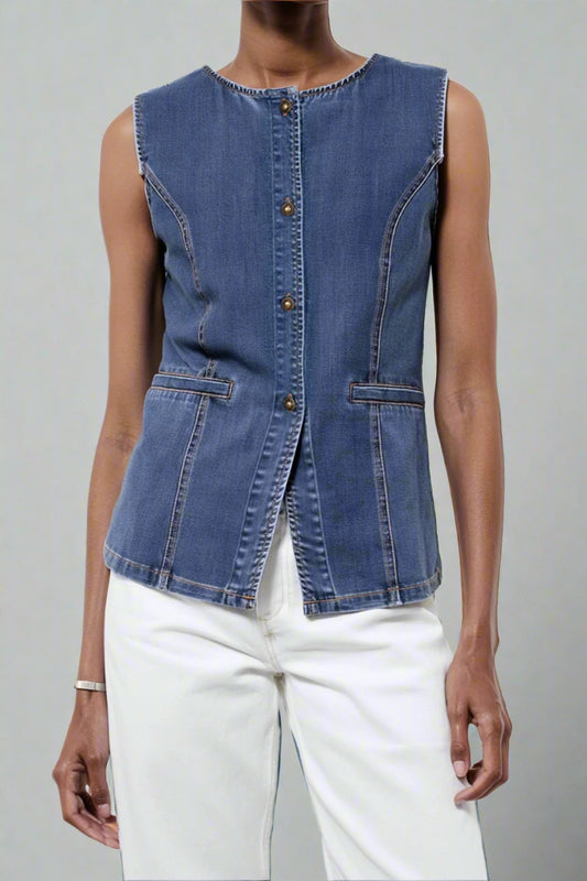 Contour Denim Tank