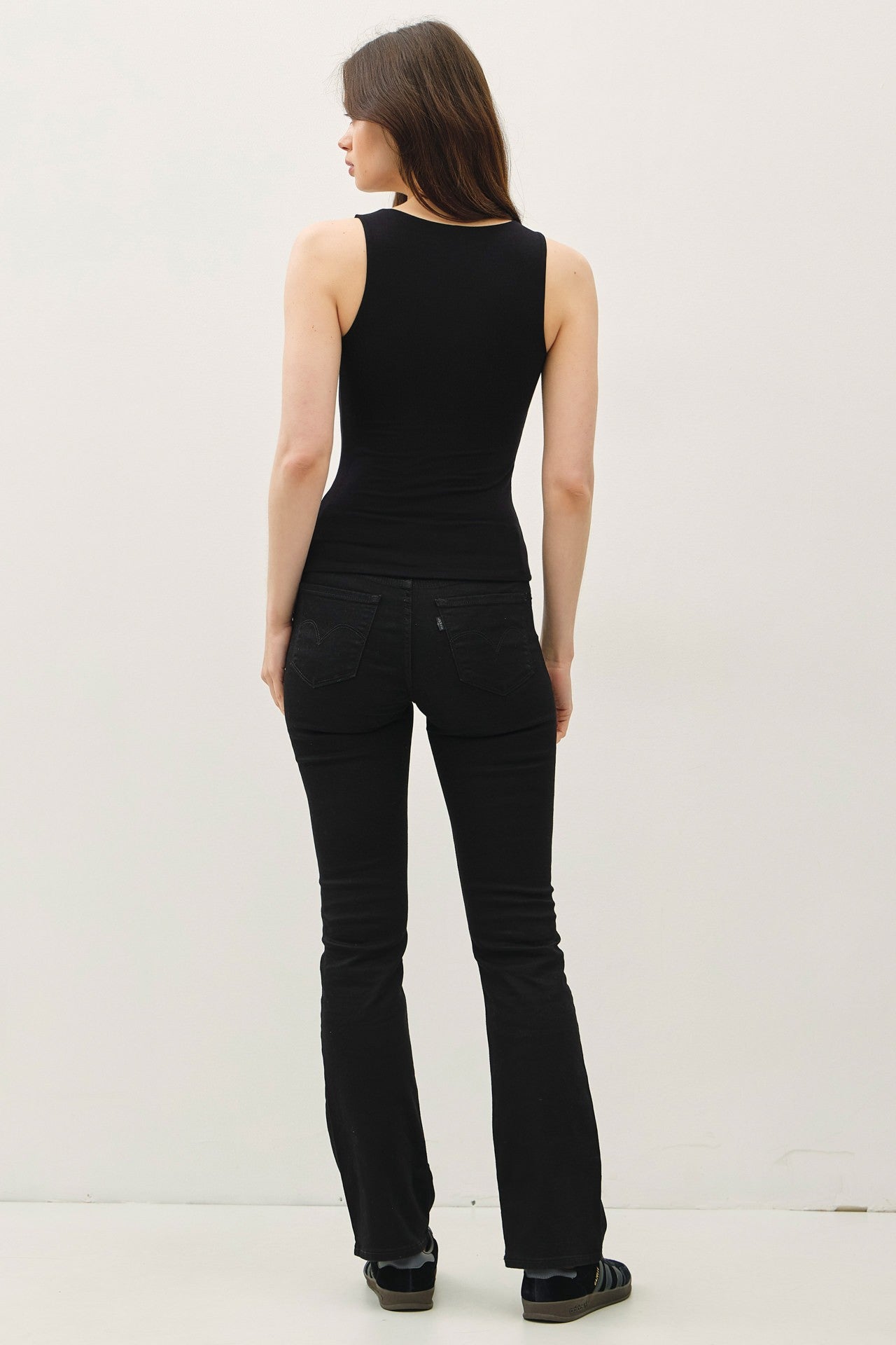 Squareneck Jersey Top