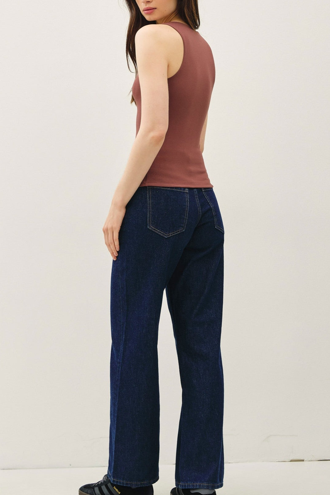 Squareneck Jersey Top