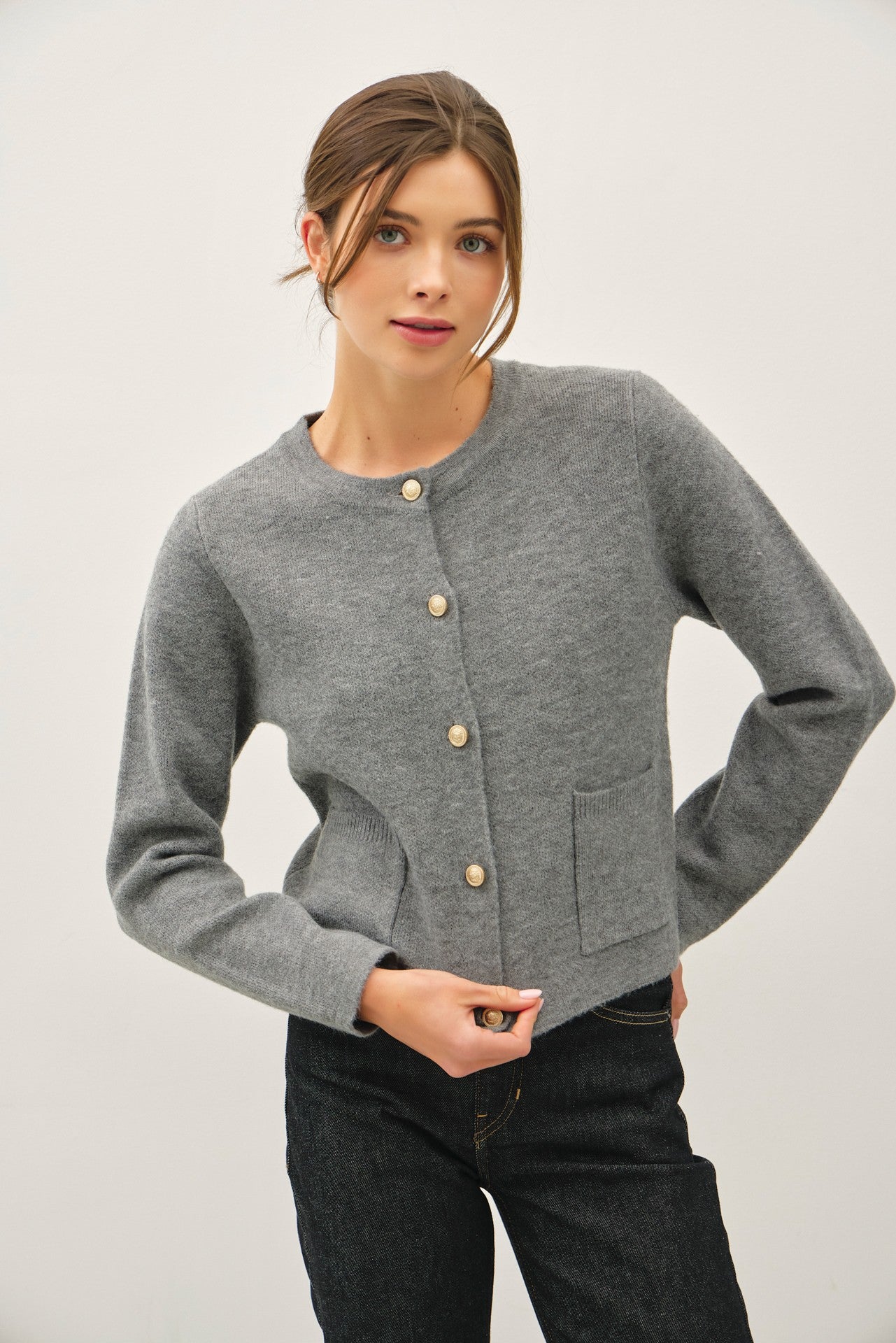 Gold Accent Cardigan