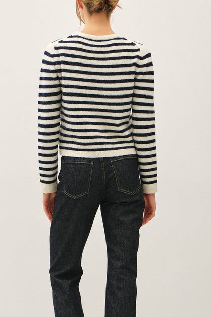 Timeless Striped Cardigan