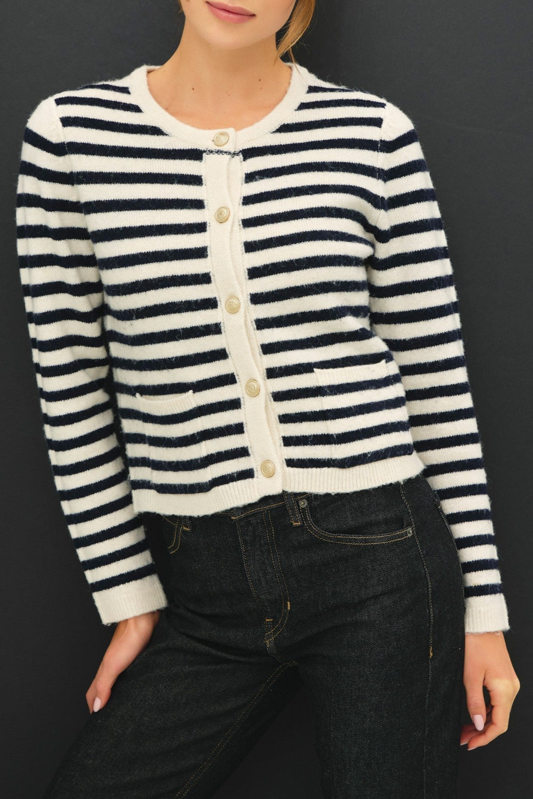 Timeless Striped Cardigan