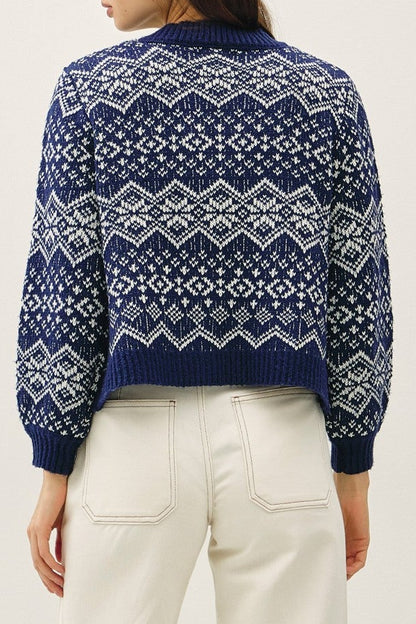 Midnight Snowfall Sweater