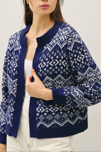 Midnight Snowfall Sweater