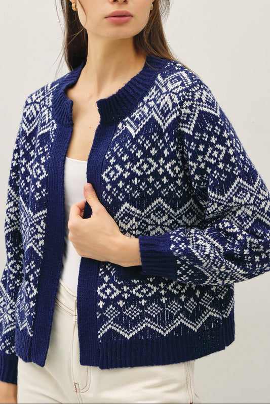 Midnight Snowfall Sweater