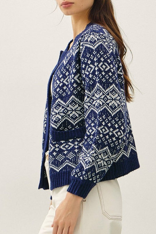 Midnight Snowfall Sweater