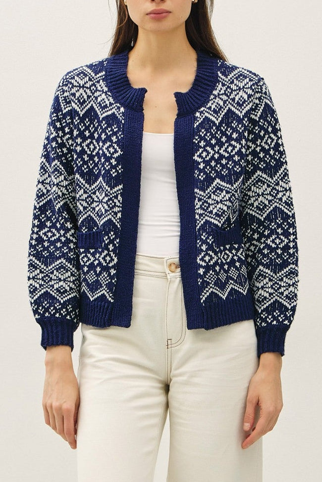 Midnight Snowfall Sweater