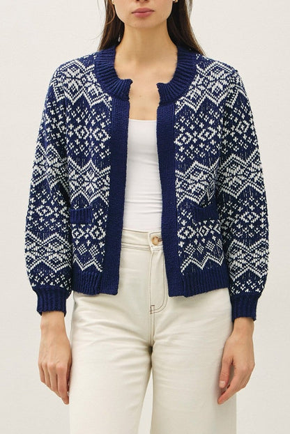 Midnight Snowfall Sweater