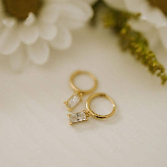 Sophie Baguette Dangle Earrings