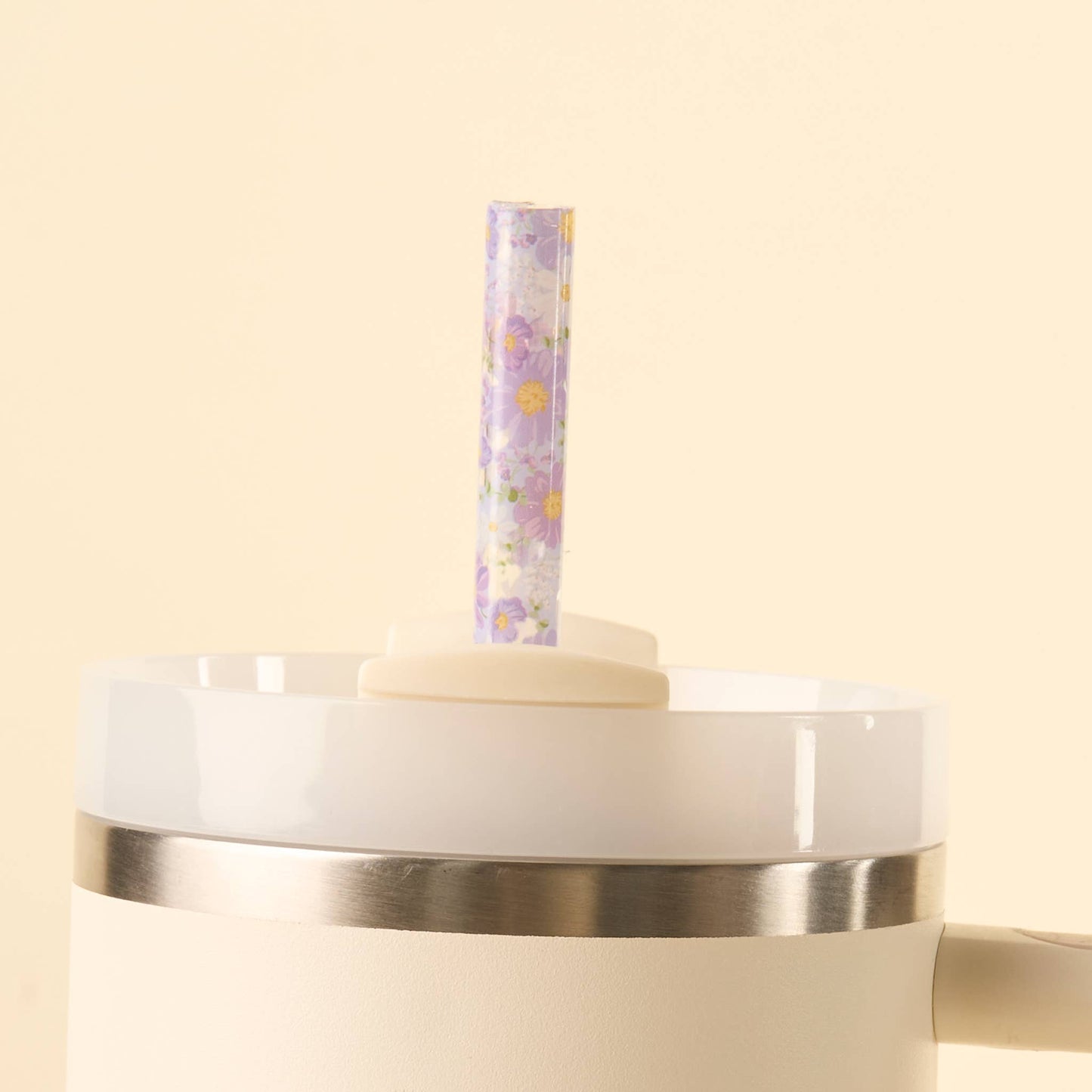 Bouquet Beauty Purple Tumbler Straw Set (40oz)