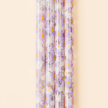 Bouquet Beauty Purple Tumbler Straw Set (40oz)