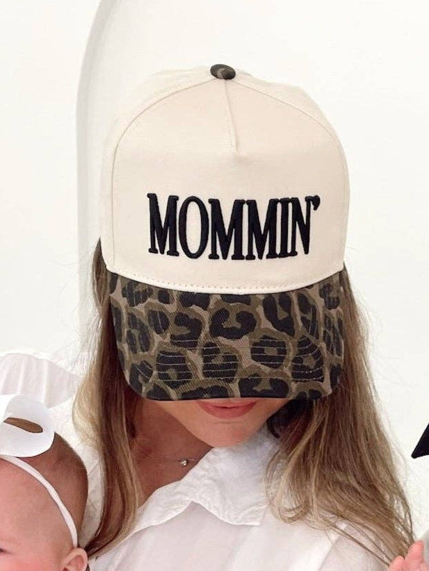 Mommin' Vintage Cheetah Trucker Hat