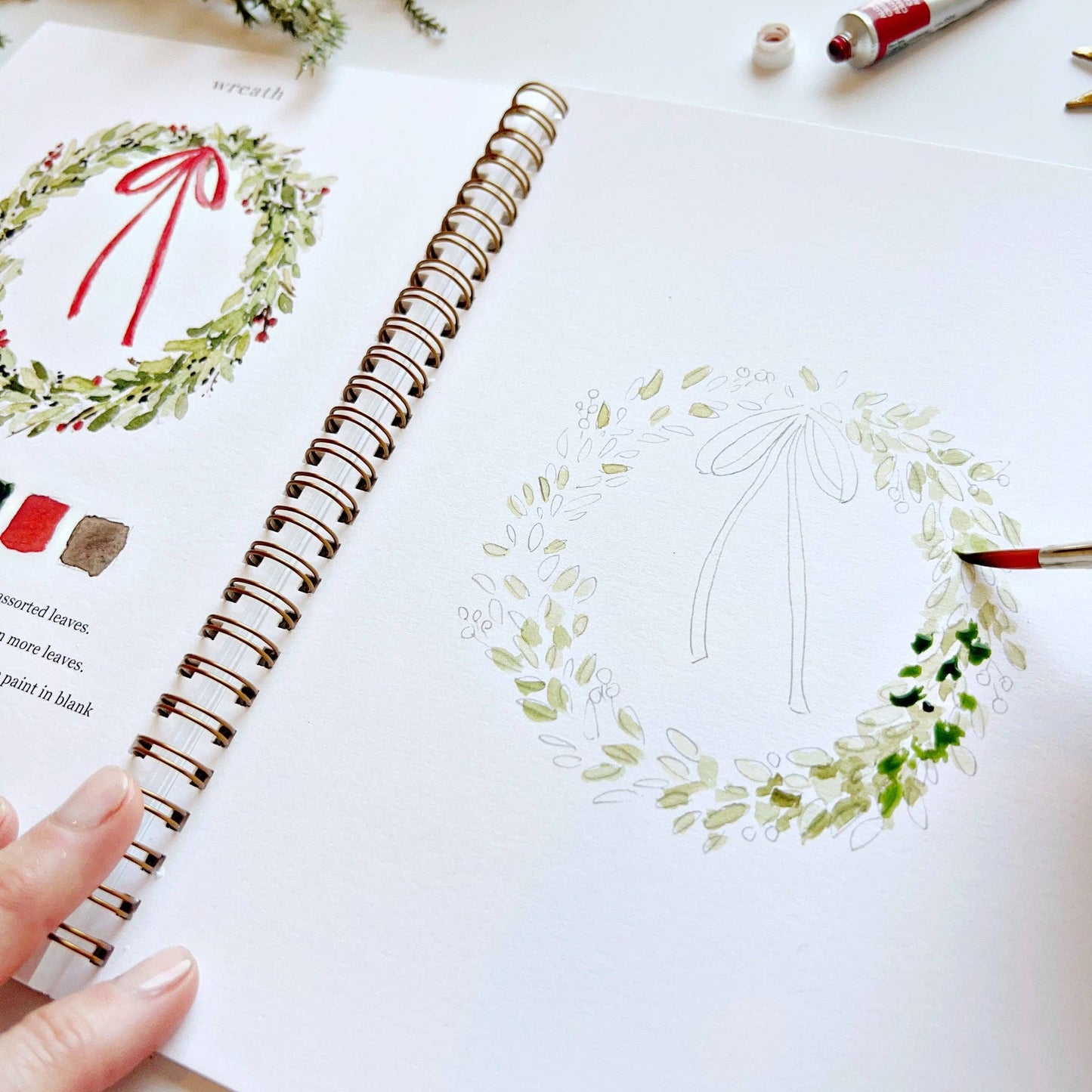 Christmas Watercolor Book
