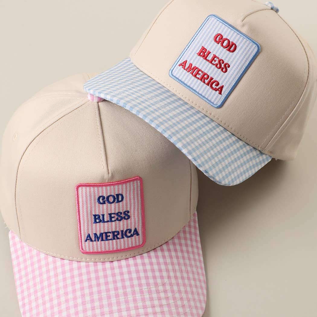 Pink God Bless America Trucker