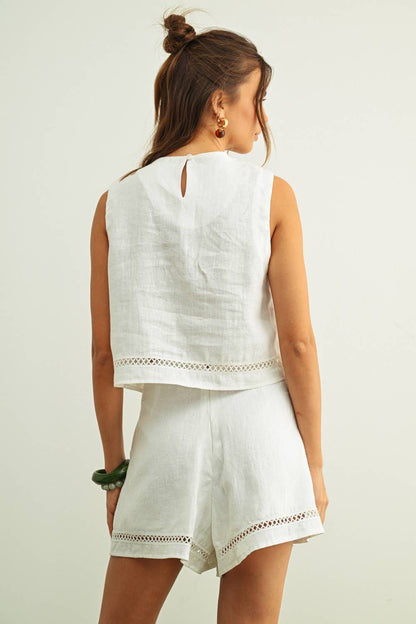 Sea Shell Linen Shorts