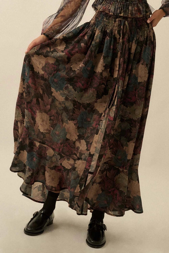 Midnight Garden Maxi Skirt