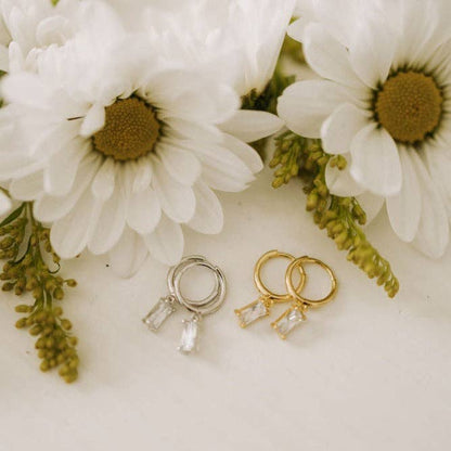 Sophie Baguette Dangle Earrings