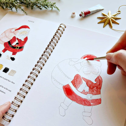 Christmas Watercolor Book