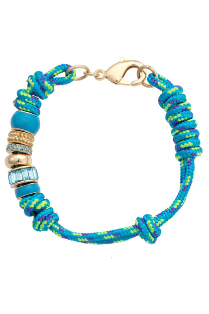 Lottie Multi Bead Paracord Bracelet