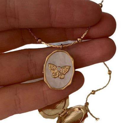 Vintage Butterfly Locket